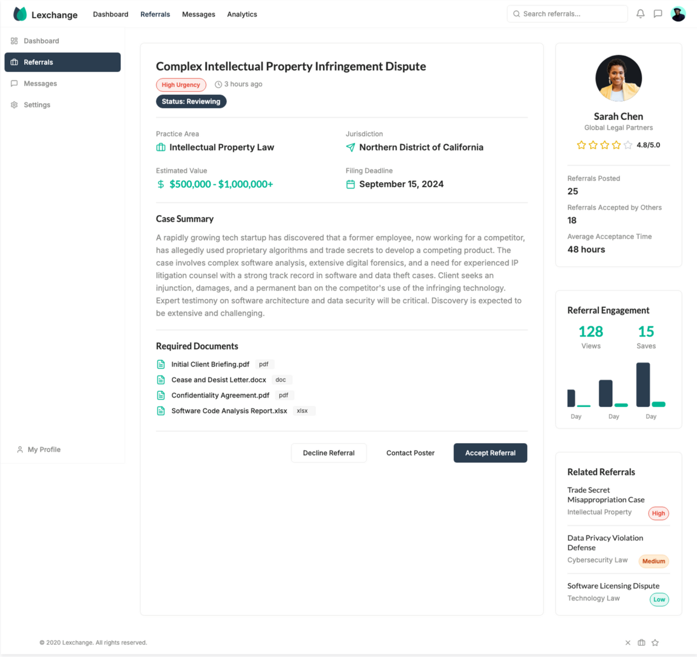Lexchange Referral Posting Lexchange Referral Posting